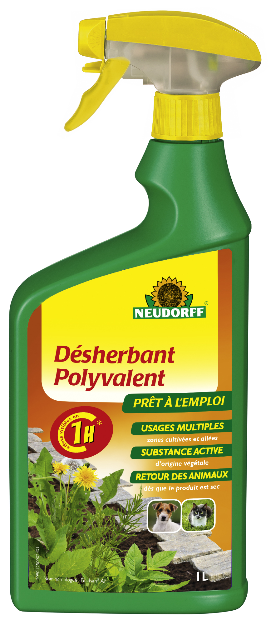 DESHERBANT ALLÉES DE JARDIN, COURS, TERRASSES SPRAY 1 L